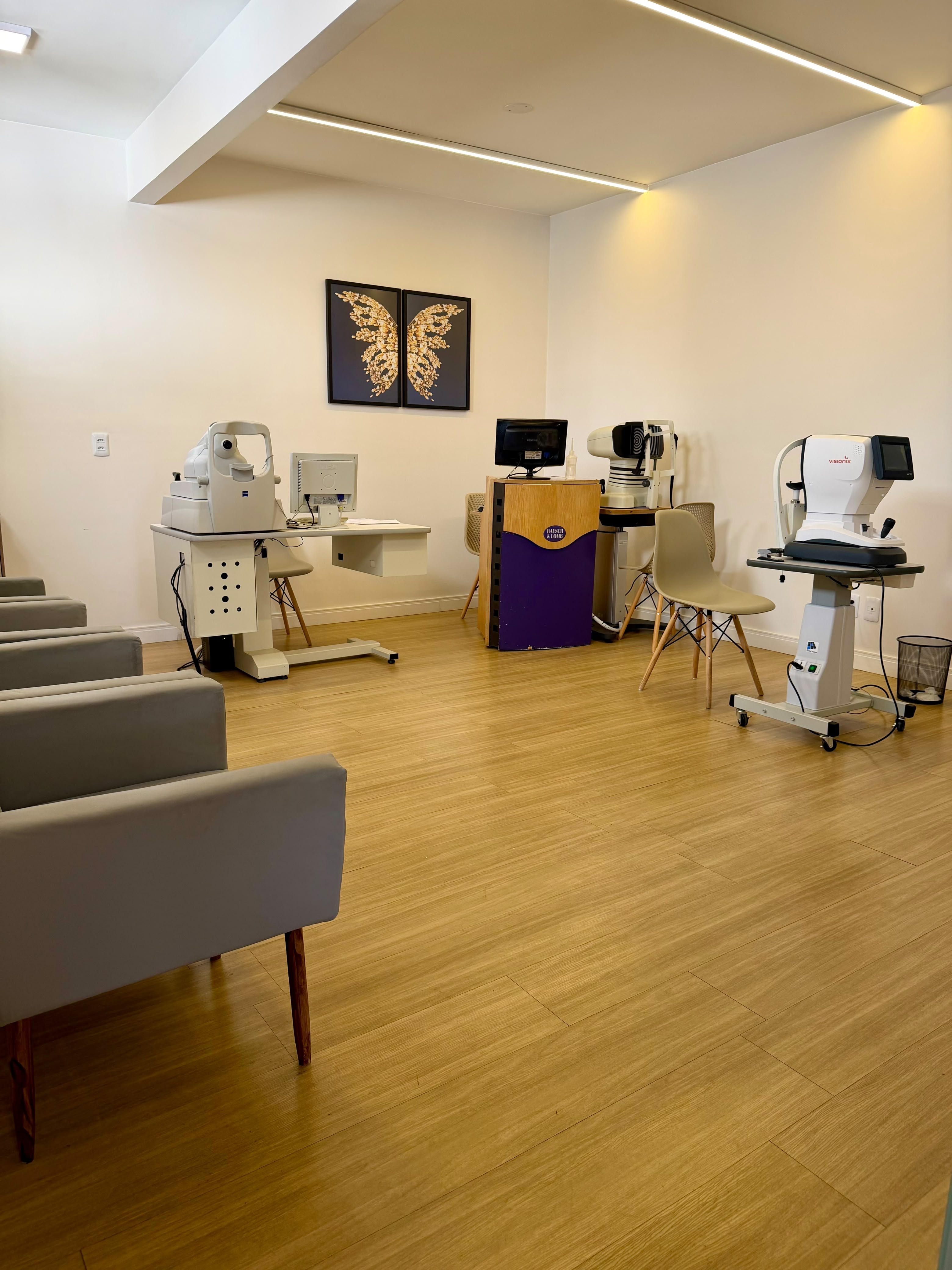 Sala de exames oftalmológicos